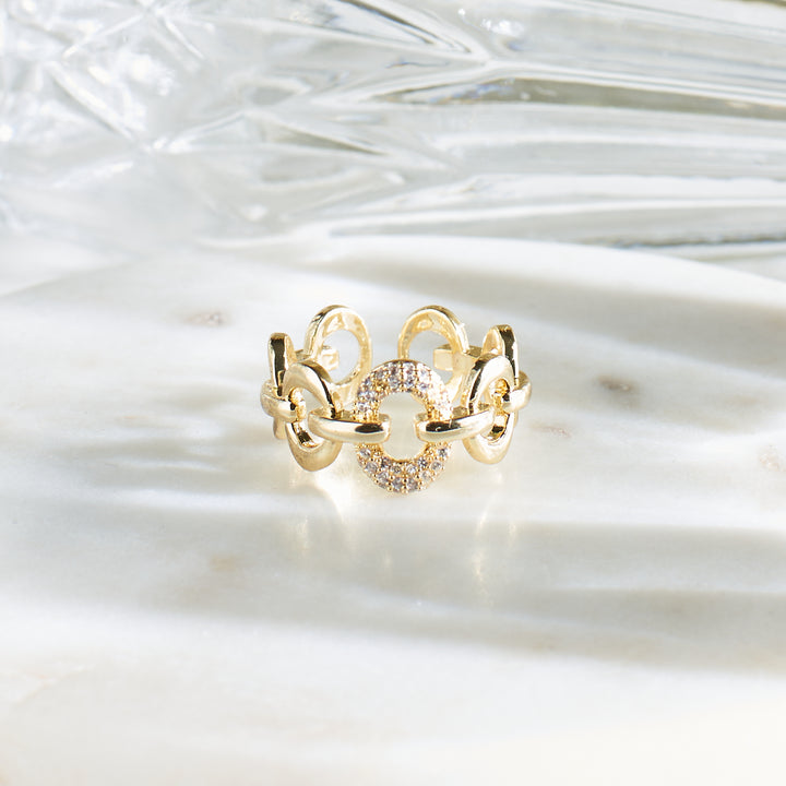 Golden Filigree Statement Ring Salty