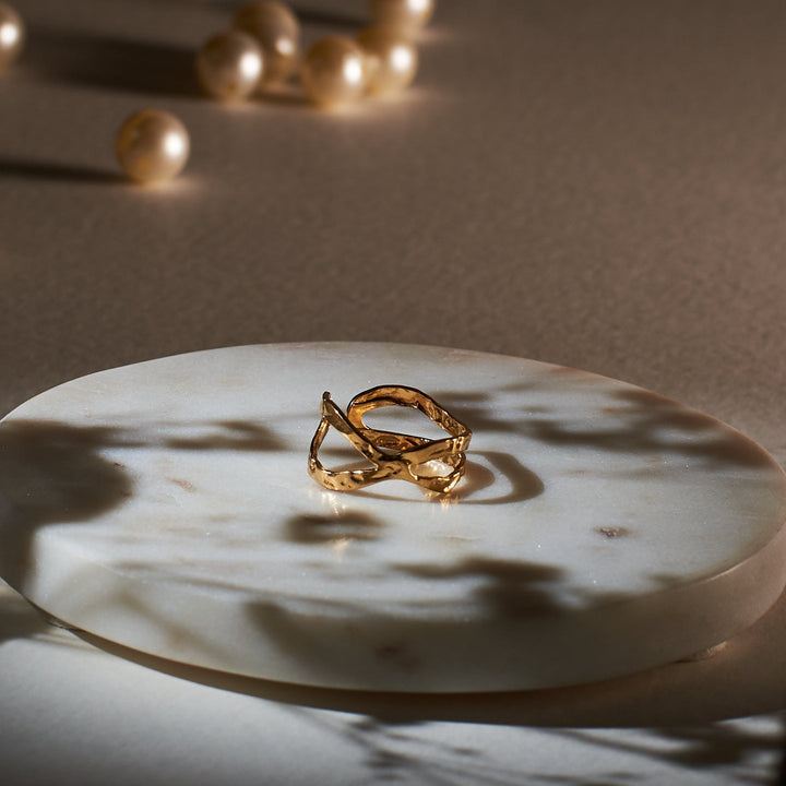 Golden Titaness Ring - Salty Accessories