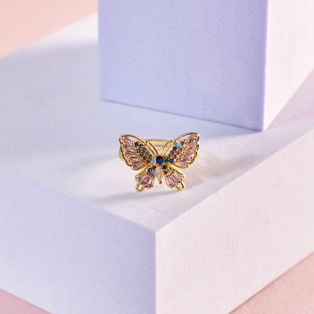 Good Fortune Butterfly Ring Salty