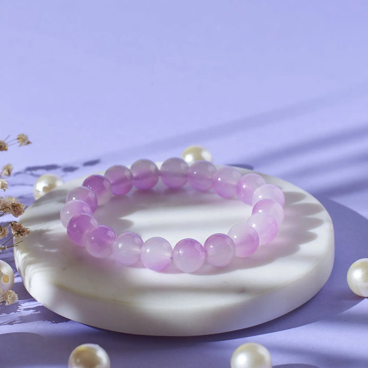 Gorgeous Violet Beaded Bracelet - Salty Accessories