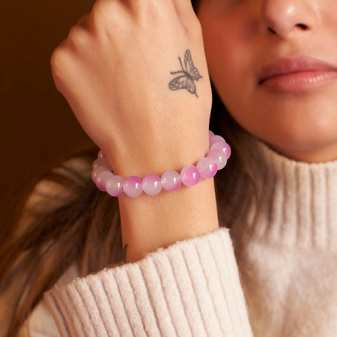 Gorgeous Violet Beaded Bracelet - Salty Accessories