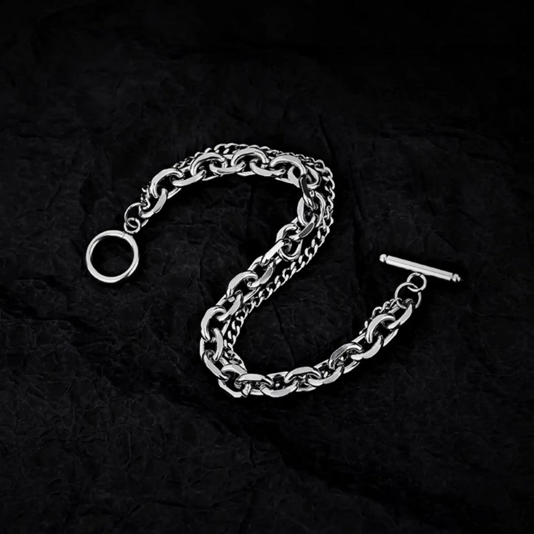 Gravix Dual Chain Toggle Bracelet | Salty