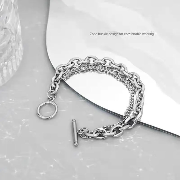 Gravix Dual Chain Toggle Bracelet | Salty
