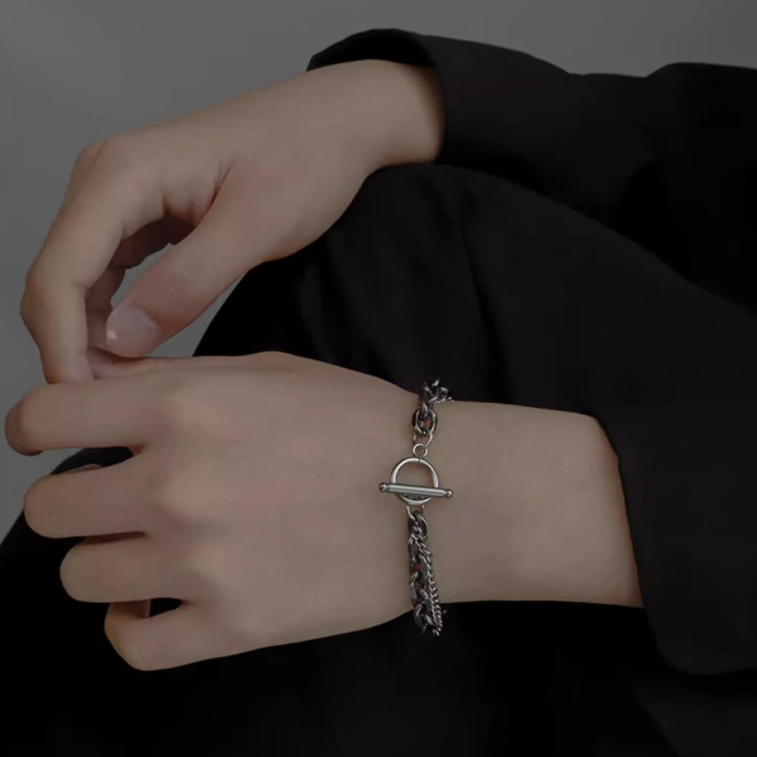 Gravix Dual Chain Toggle Bracelet | Salty