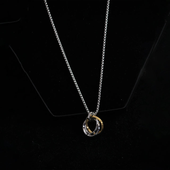 Greca Multi Ring Silver Chain