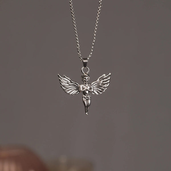Greek Angel Silver Chain