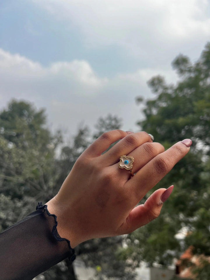 Greek Evil Eye Ring - Salty Accessories