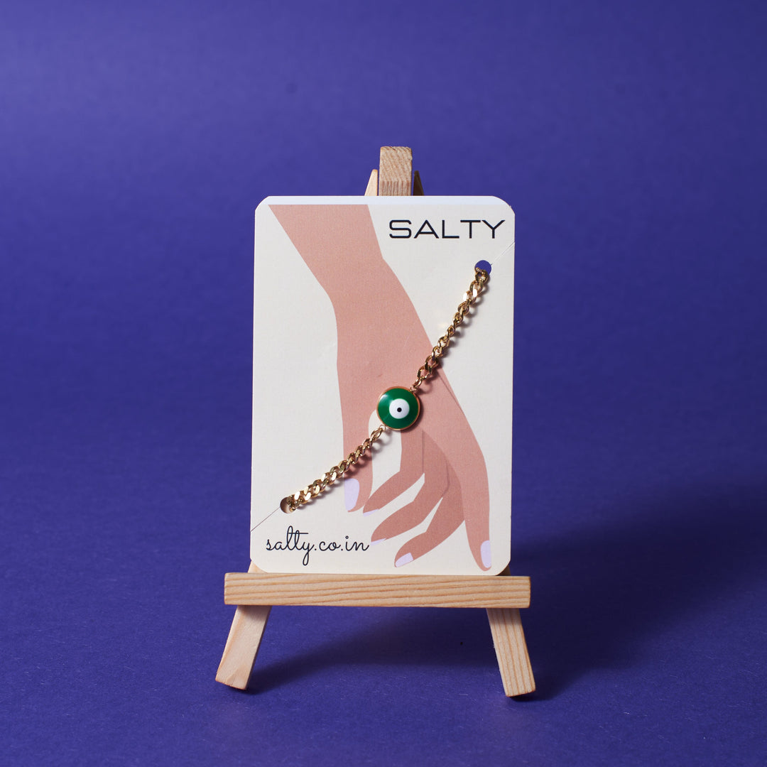 Green Guardian Gaze Bracelet - Salty Accessories