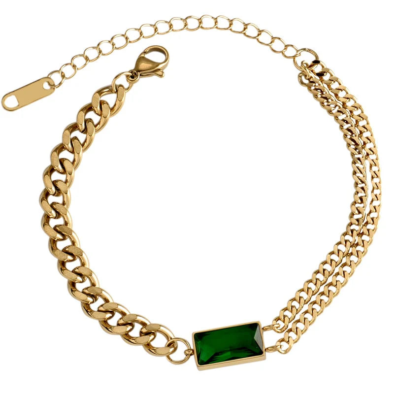 Serene Emerald Bracelet - Salty Accessories