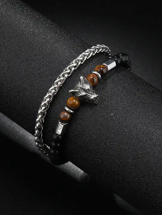 Divine Brown Beads Bracelet | Salty