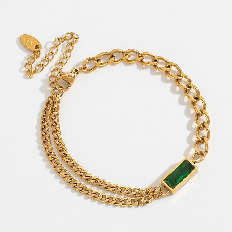 Serene Emerald Bracelet - Salty Accessories