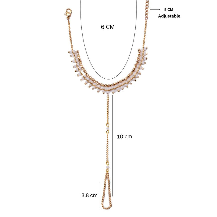 Opal Bead Hand Chain - Salty Accessories