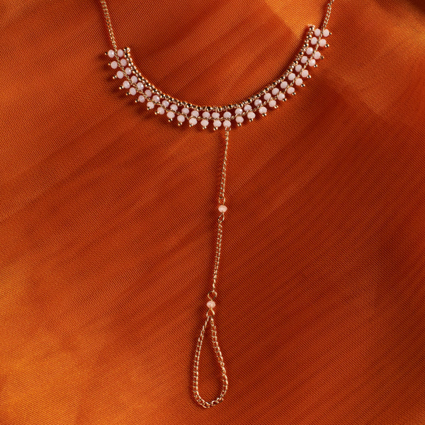 Opal Bead Hand Chain