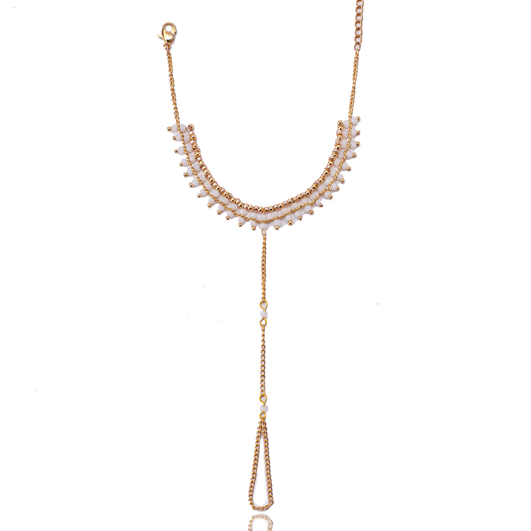 Opal Bead Hand Chain - Salty Accessories