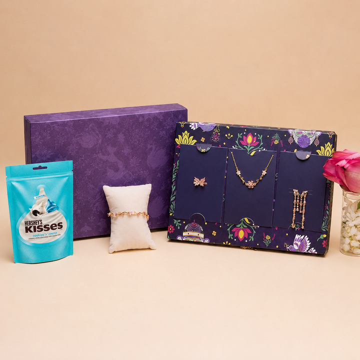 Sister Floral Butterfly Jewelry Gift Box