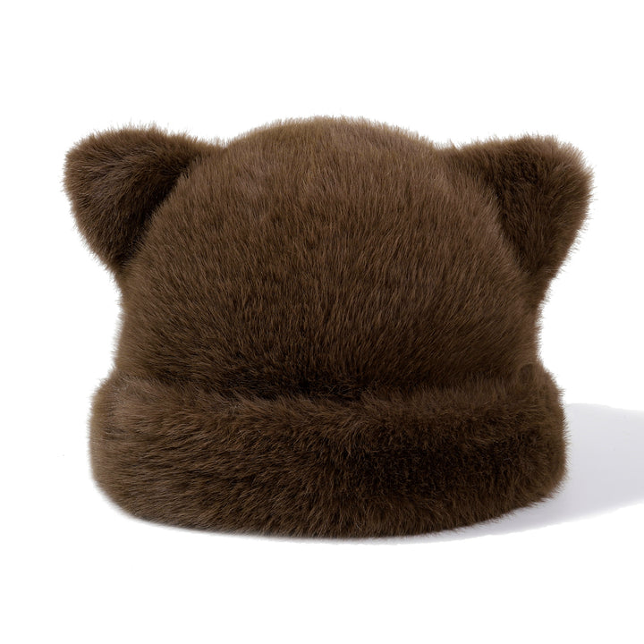 BearHug Plush Winter Cap - Brown