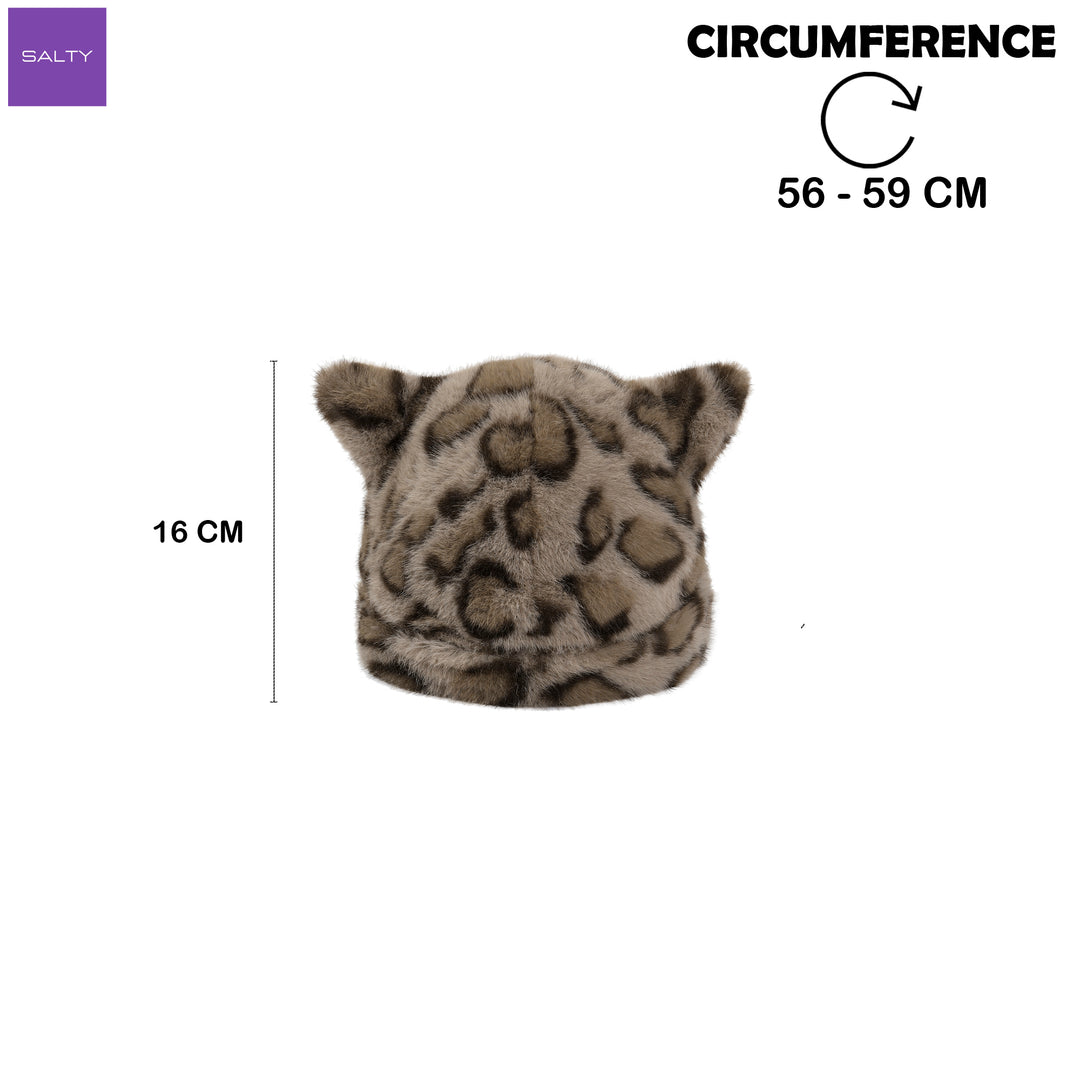 BearHug Plush Winter Cap - Light Brown