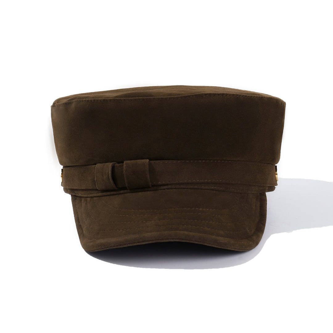 Autumn Muse Baker Boy Cap - Dark Brown