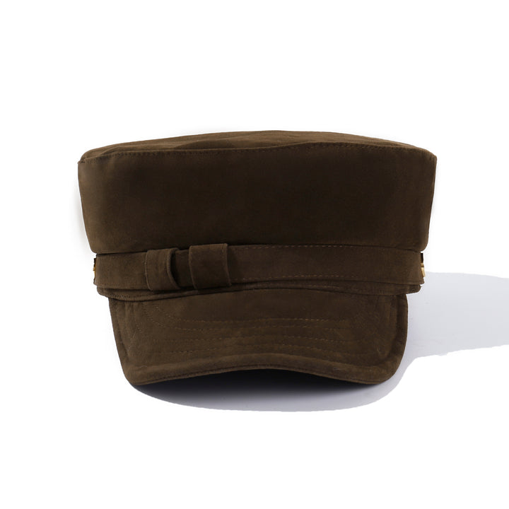 Autumn Muse Baker Boy Cap - Dark Brown