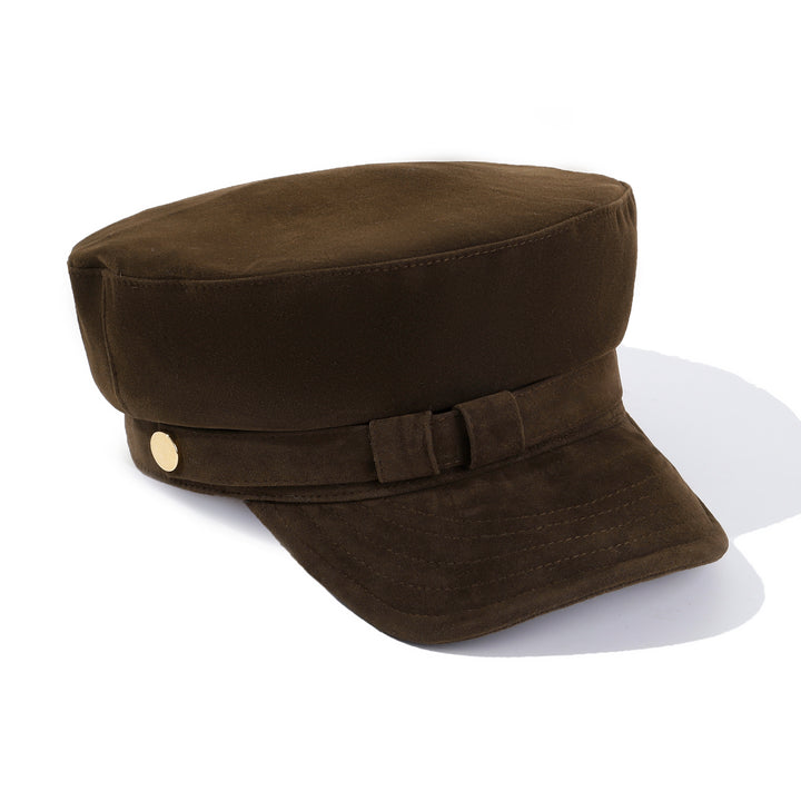 Autumn Muse Baker Boy Cap - Dark Brown