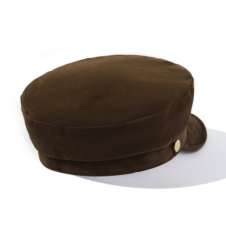 Autumn Muse Baker Boy Cap - Dark Brown