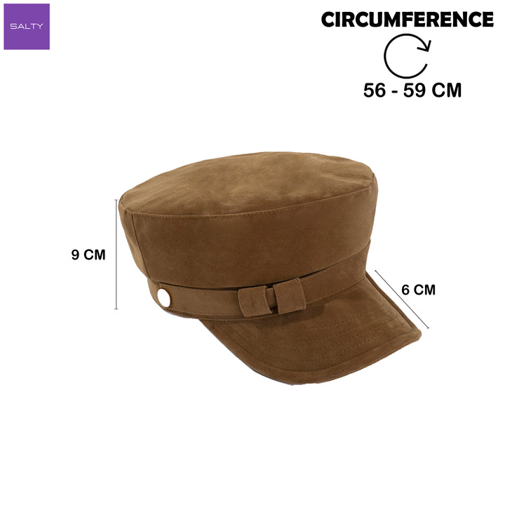 Autumn Muse Baker Boy Cap - Light Brown