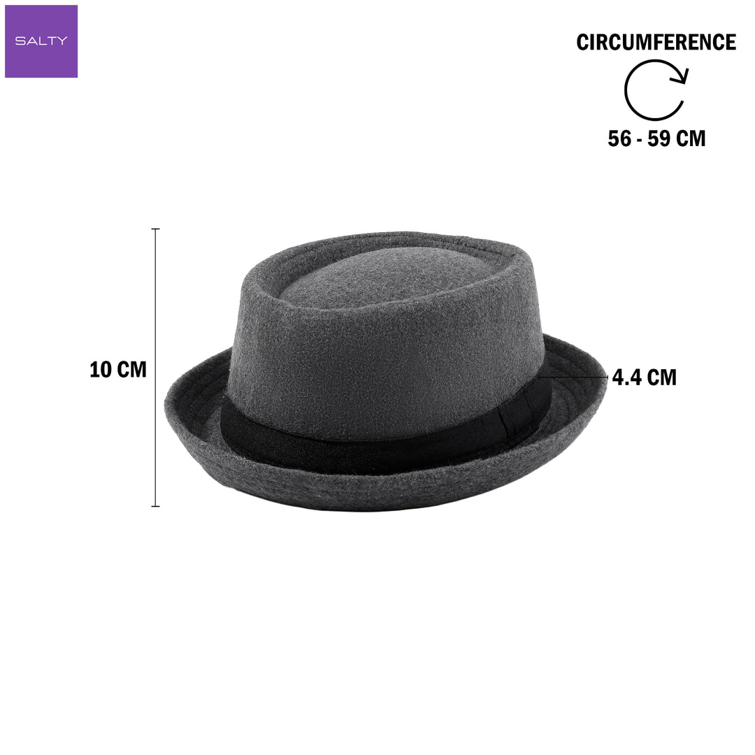 Pork Pie Classic Hat - Grey