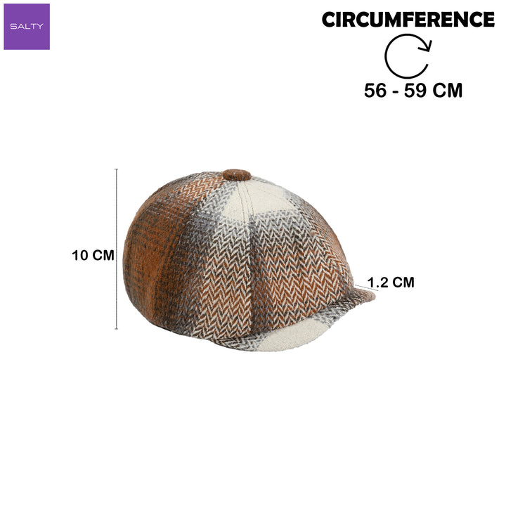 The Gatsby Tweed Cap - Brown