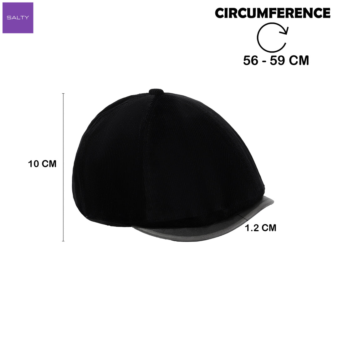 The Gatsby Corduroy Cap - Black