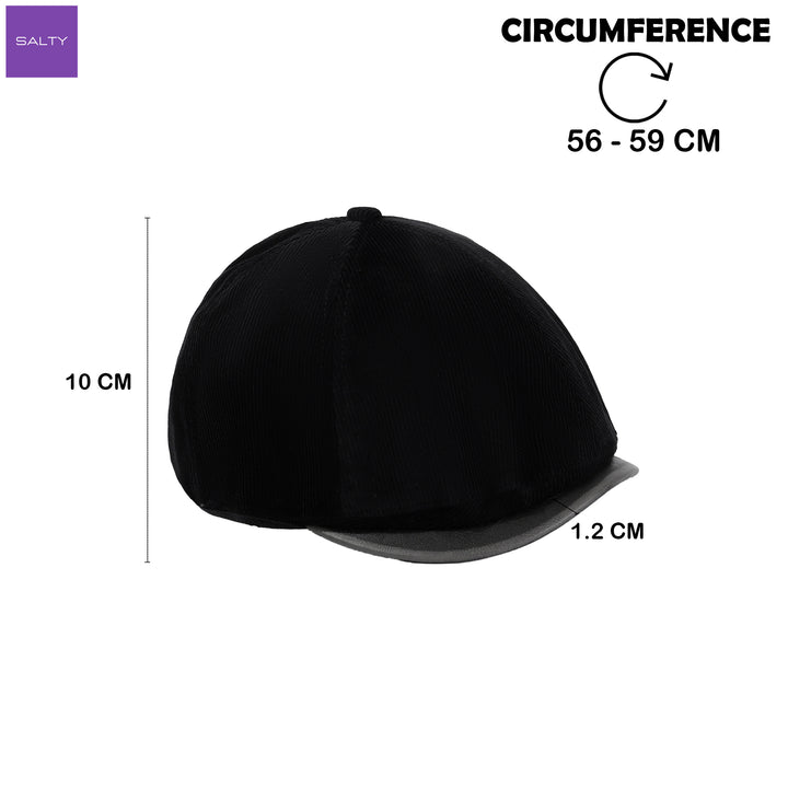 The Gatsby Corduroy Cap - Black