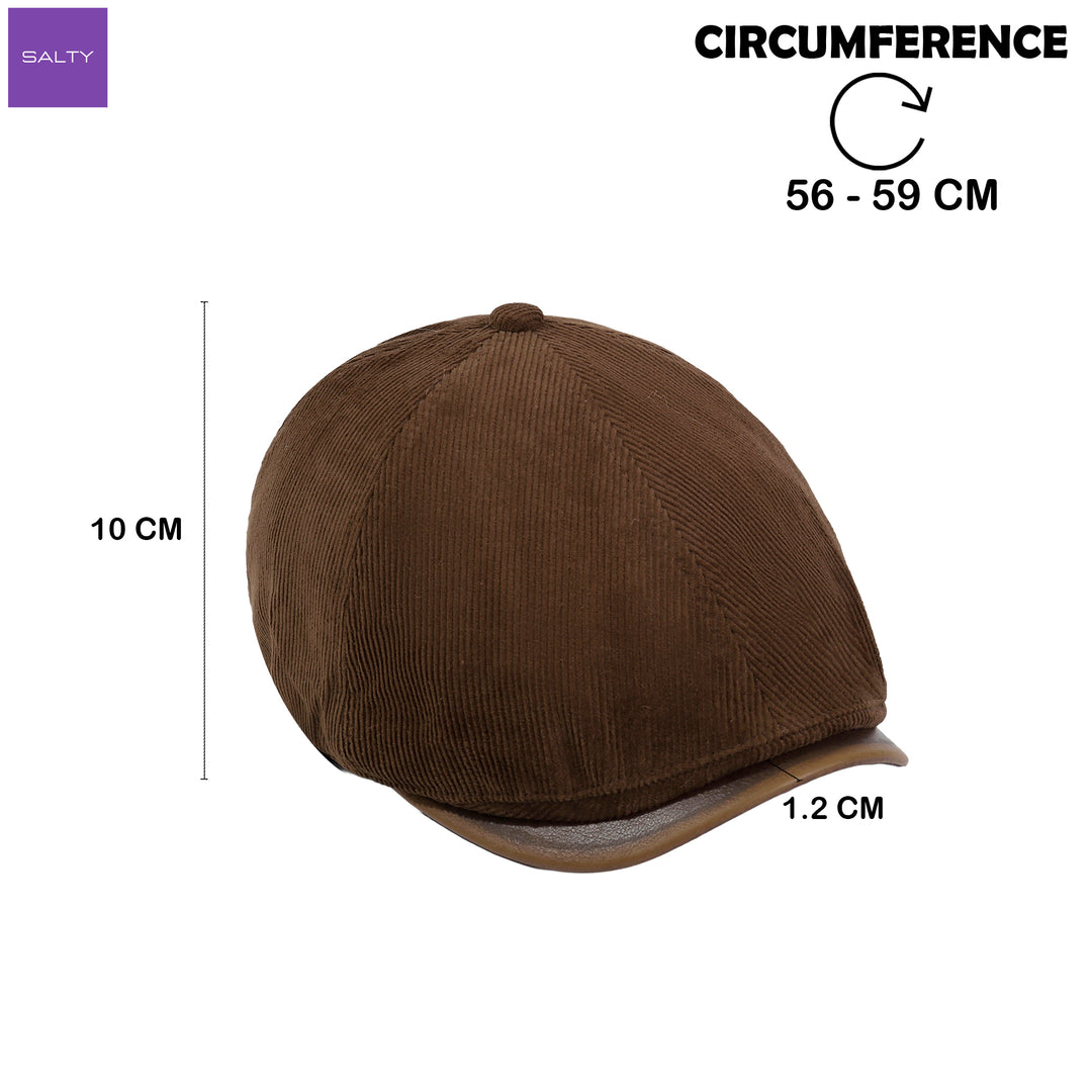 The Gatsby Corduroy Cap - Brown