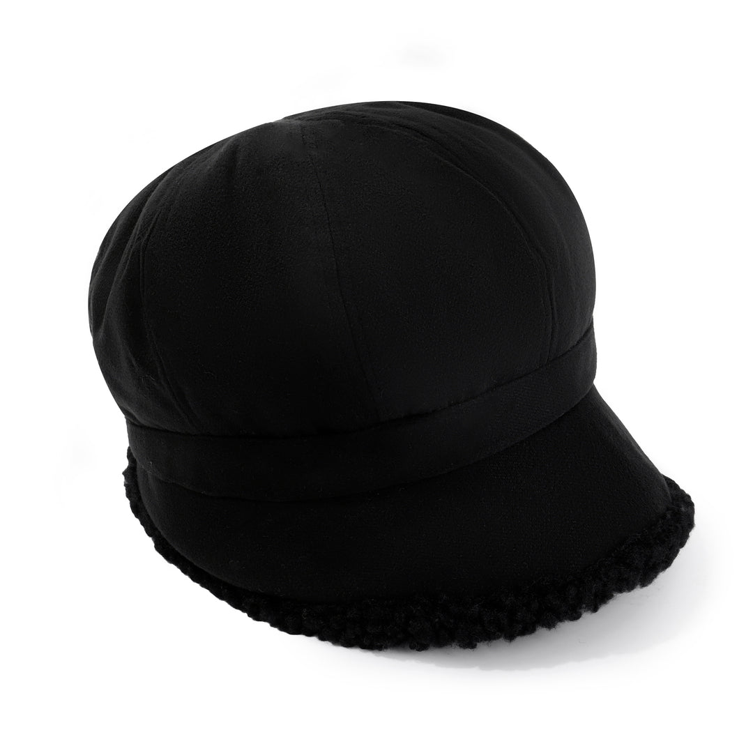 Cold Days Baker Boy Cap - Black