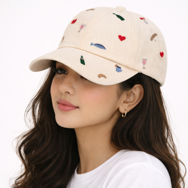 “La Vie Leisure” Cotton Embroidered Cap