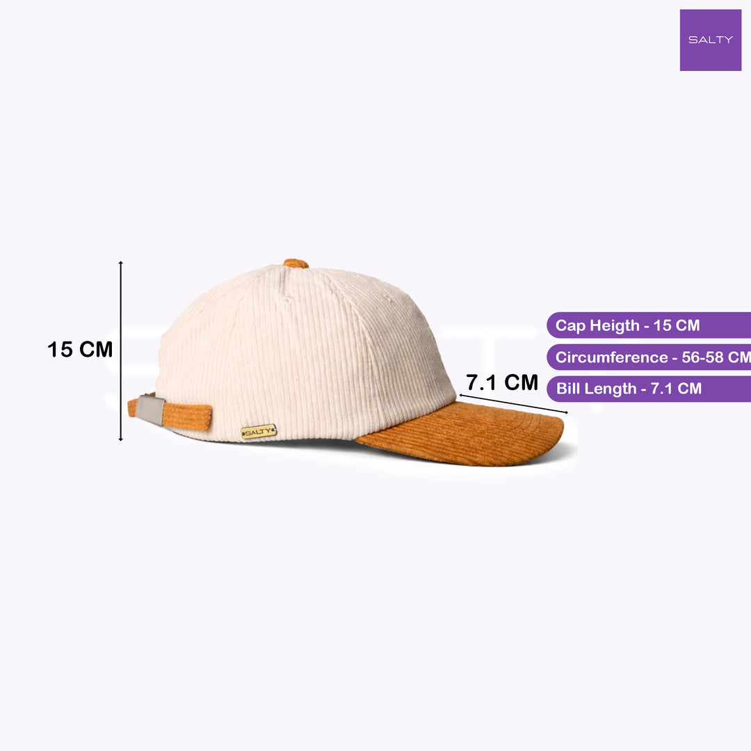 Honeycomb Duo Corduroy Cotton Baseball Cap