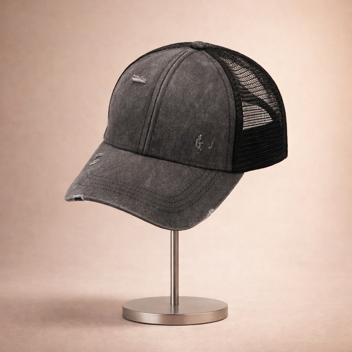 Shadow Edge Distressed Trucker Cap