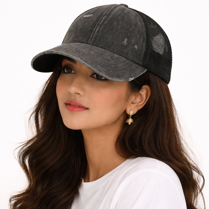 Shadow Edge Distressed Trucker Cap