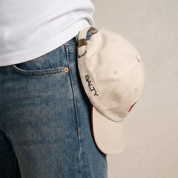 Cherry Heart Cap - Beige | Salty