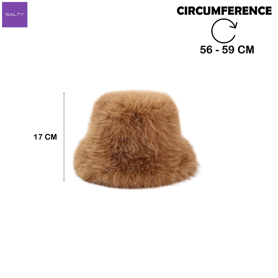 Mink Touch Winter Hat - Brown