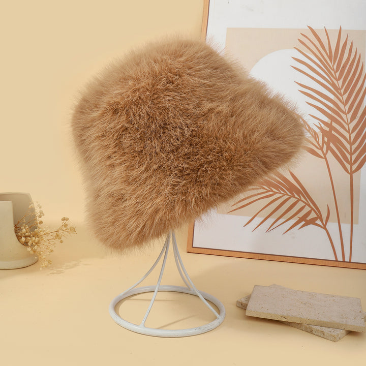 Mink Touch Winter Hat - Brown