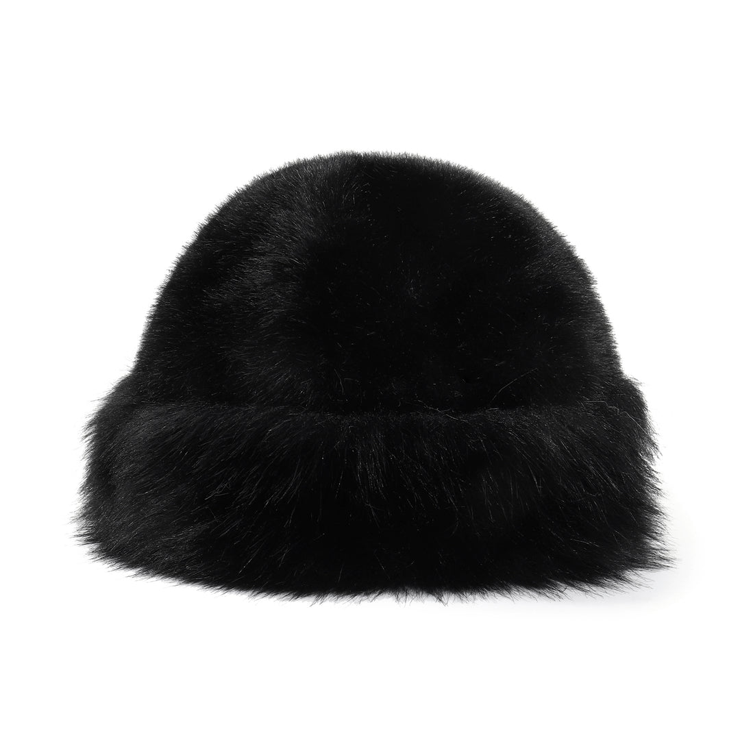 Mink Touch Winter Hat - Black