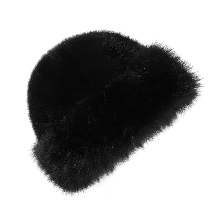 Mink Touch Winter Hat - Black