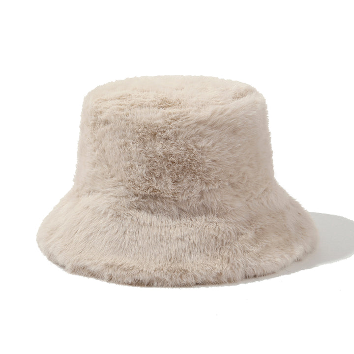 Luminara Plush Bucket Hat - Beige