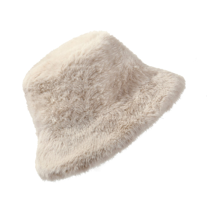 Luminara Plush Bucket Hat - Beige
