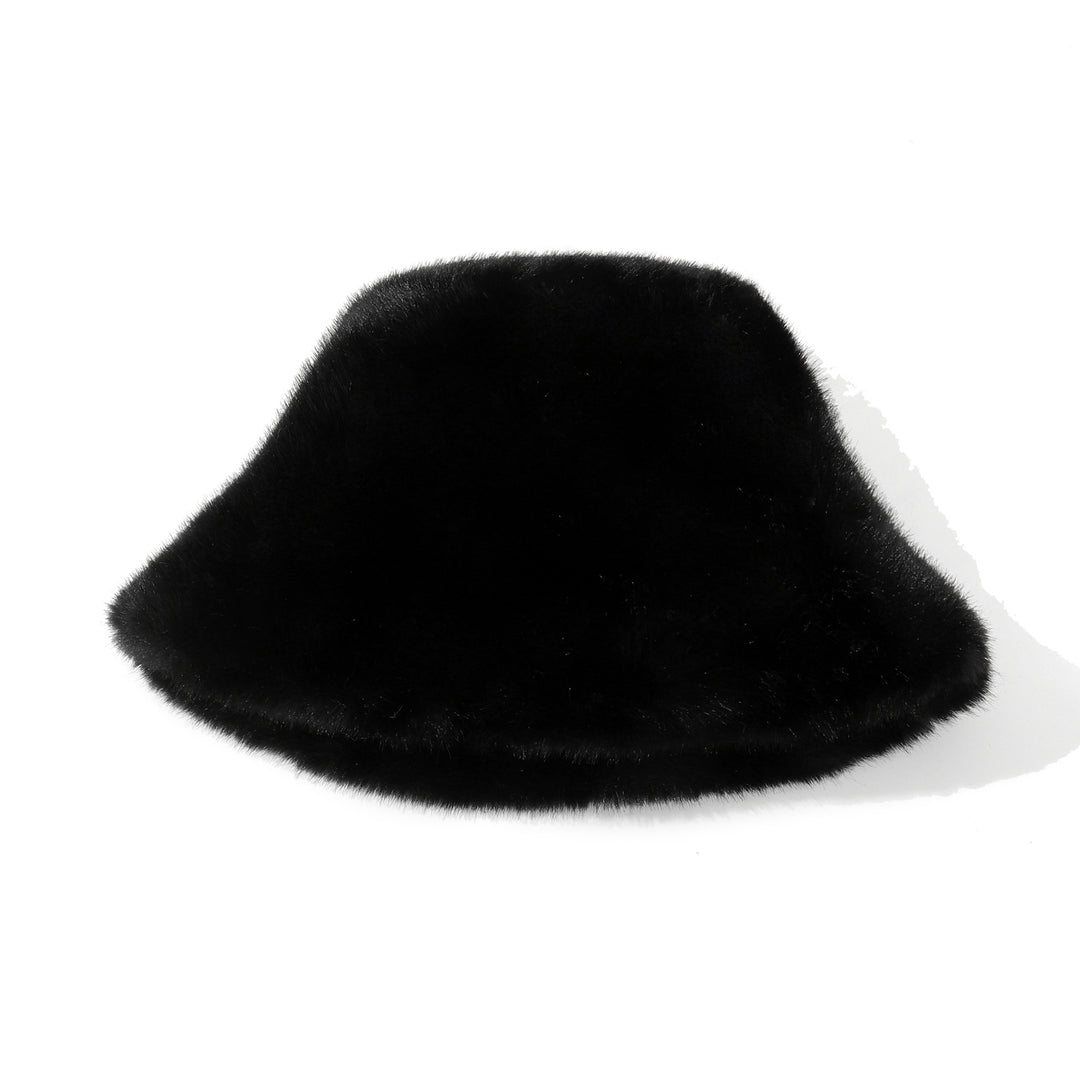 Luminara Plush Bucket Hat - Black