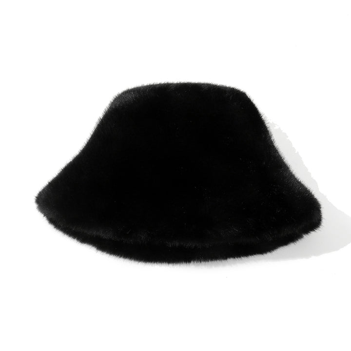 Luminara Plush Bucket Hat - Black