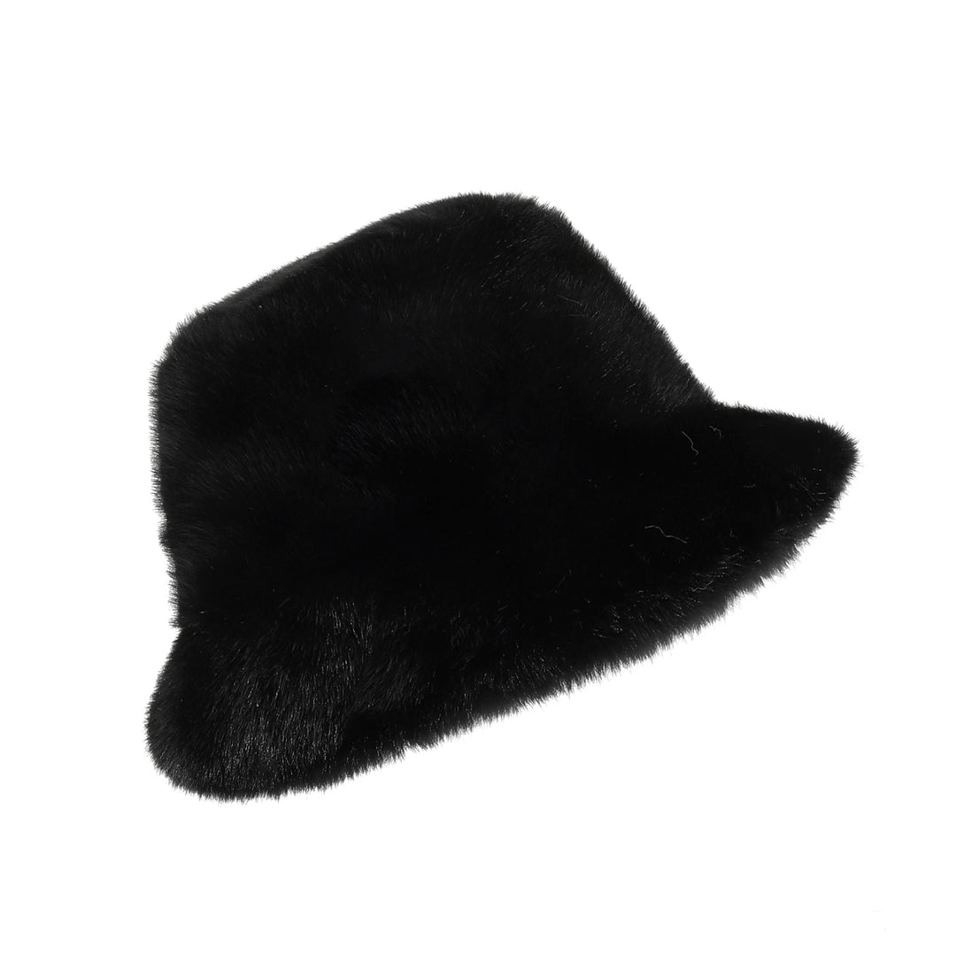 Luminara Plush Bucket Hat - Black