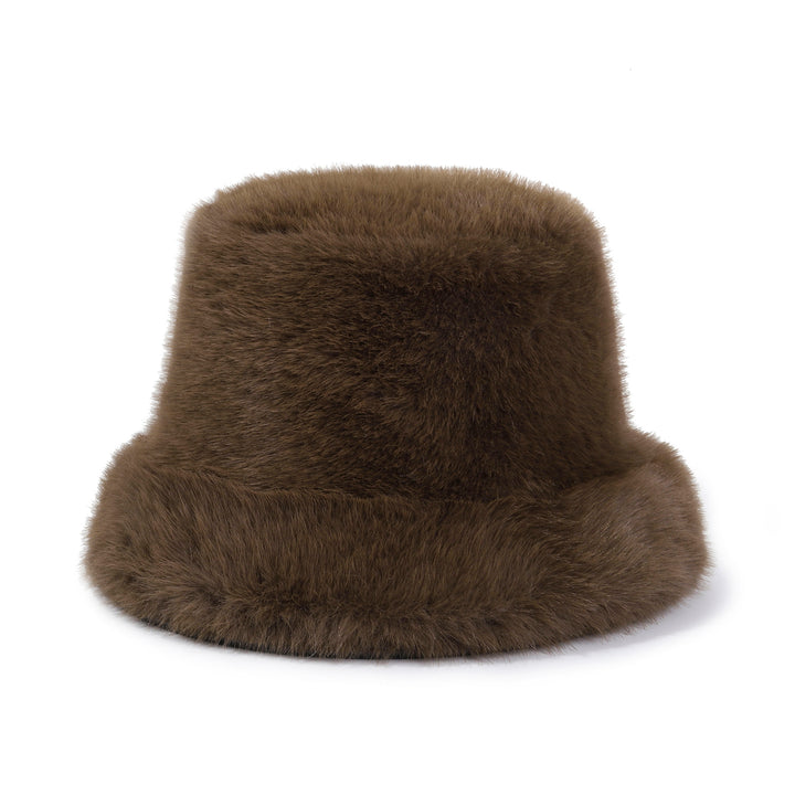 Luminara Plush Bucket Hat - Brown