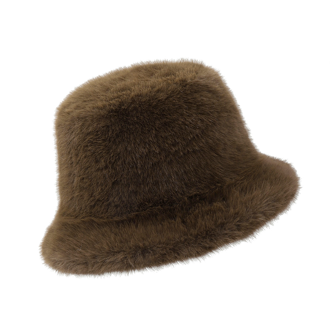 Luminara Plush Bucket Hat - Brown