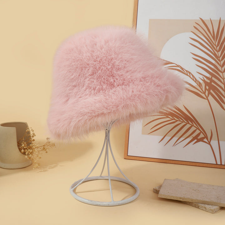 Blush Cloud Faux Fur Hat