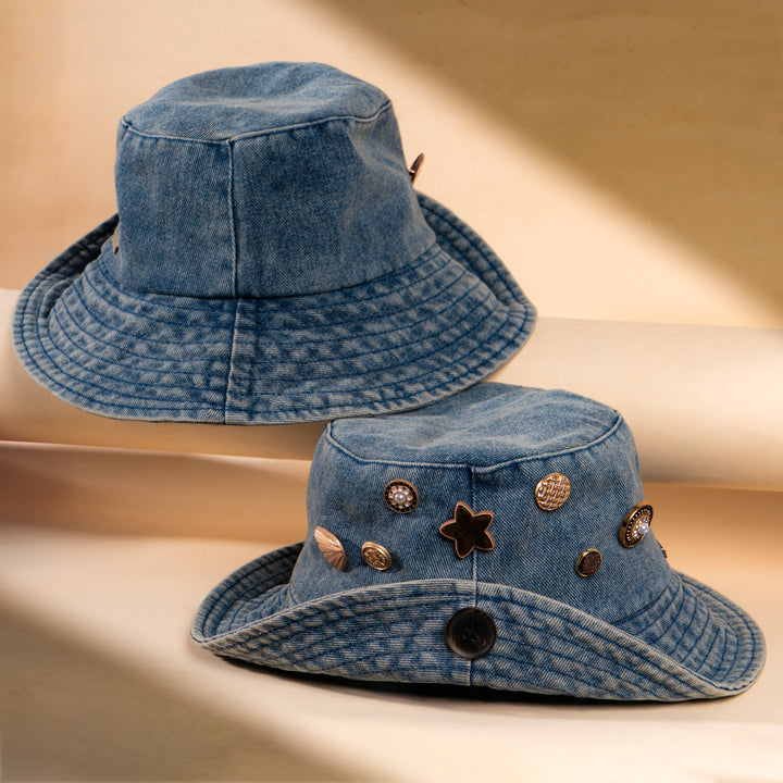 Vintage Muse Denim Bucket Hat